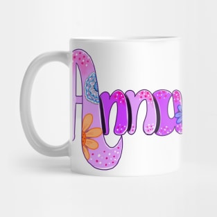 Anna popular girls first name. Personalized personalised customised name Anna Mug